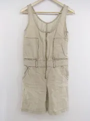 ◇ Spick & Span スピック＆スパン フロントジップ ノースリーブ オールインワン サイズ38 ベージュ系 レディース E  【1304200047865】