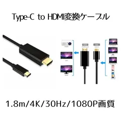 【スマホを大画面で】 USB Type-C to HDMI 変換ケーブル USB 3.1 Type C to HDMI ケーブル 変換ケーブル 1.8m 4K 30Hz 1080P画質 音声・映像データサポート  TAIPUSITOHDMI
