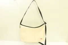 【中古】 Danton メンズショルダーバッグ -- コットンキャンバス横型サコッシュ Danton -- アイボリー ロゴ