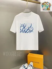 【今日特価】Louis Vuitton 2025 早春新款ショートスリーブ丸首 T シャツ-1