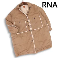 RNA アールエヌエー J-1861 秋冬 裏ボア★ USED加工 ダック地 中綿 オーバーサイズ ジャケット コート Sz.M レディースのサムネイル