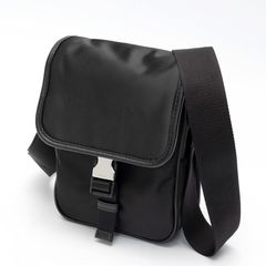 プラダ / PRADA　Re-Nylon ショルダーバッグ　2VD028　ナイロン/サフィアーノレザー　ブラック 【中古】 商品番号 S-158098