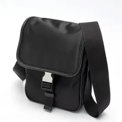 プラダ / PRADA　Re-Nylon ショルダーバッグ　2VD028　ナイロン/サフィアーノレザー　ブラック 【中古】 商品番号 S-158098