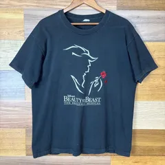 k*y様 90s Disney the Beast 美女と野獣 グラフィック T 90s Disney the Beast 美女と野獣 グラフィック Tシャツ 黒