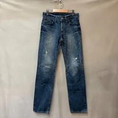 リーバイス Levis 501 ダメージ加工 ストレートデニムパンツ ブルー W27 L31 レディース USED