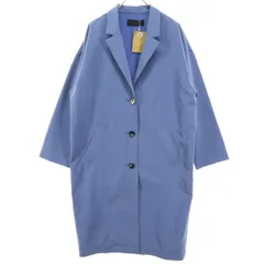 未使用 JEANASiS ジーナシス 長袖 ロングコート F ブルー レディース 古着