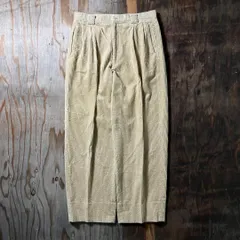 ParadisO パラディーゾ ワイド コーデュロイパンツ スラックス 2タック 太畝 ジャパンヴィンテージ 80s 90s 古着 VINTAGE メンズ サイズ M MM19のサムネイル