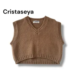 Cristaseya 美品　ニットベスト M 楽天市場】ニットベスト レディース ニット ベスト 幾何柄
