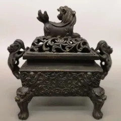 香炉 銅製 獅耳圧経銅炉 仏堂香炉 香道具 工芸品 置物 2025年最新】Yahoo!オークション -銅 獅子 香炉の中古品・新品