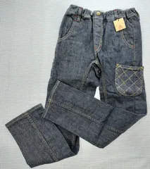 【タグ付き新品】マインハイム MEIN HEIM デニムパンツ 長ズボン 130cm 子供服 中古