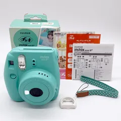 ■元箱付きのほぼ新品 FUJIFILM フジフイルム インスタントカメラ instax mini 8+ 「チェキ」 ミント