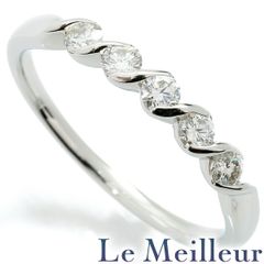 リング 指輪 ペリドット 3.5ct ダイヤモンド 0.3ct Pt900 13号 中古  