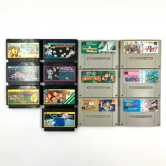 namcotファミコンソフト7点＋スーパーファミコン6点セット＋ドラゴンクエスト箱説明書(ソフトなし)＋ポケモンタウンマップ