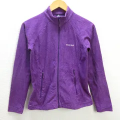 H■モンベル/montbell 1104980 シャミース インナージャケット フリースJKT【M】紫/LADIES■122【中古】