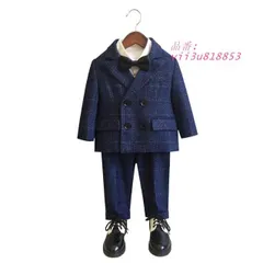 子供服 フォーマル 格子柄 スーツ 入学式 卒業式 七五三 タキシード 100 120 キッズ ジュニア80 110 発表会 男の子 130 結婚式 卒園式 90 140  vii3u818853
