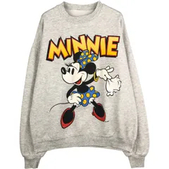 古着 MINNIE MOUSE ミニーマウス キャラクタースウェットシャツ トレーナー メンズXL相当/eaa591329