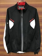 GQ856パールイズミPEARLiZUMi長袖サイクルジャケット黒白L裏起毛WINDBREAK