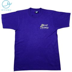 90s USA製 SCREEN STARS BEST BIKE VAN BUREN VI Tシャツ M ビンテージ シングルステッチ 1992年 紫 パープル 古着 ストリート