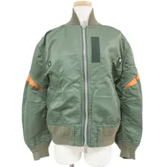 Sacai サカイ ブルゾン ボンバージャケット アウター MA-1  カーキ 2 M ドッキング 切替 ナイロン カジュアル メンズライク おしゃれのサムネイル