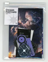 【中古】グッズセット 星街すいせい＆TAKU MGO STICKER＆POST CARD SET(ステッカー＆ポストカードセット) 「バーチャルYouTuber ホロライブ Midnight Grand Orchestra Exhibition MIDNIGH