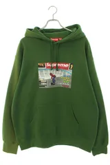 シュプリーム ×スラッシャー THRASHER  21AW  Thrasher Hooded Sweatshirt ゲームプリントプルオーバーパーカー メンズ L