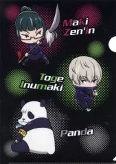 【中古】クリアファイル 禪院真希＆狗巻棘＆パンダ デフォルメクリアファイル 「呪術廻戦 領域展開スクエア」