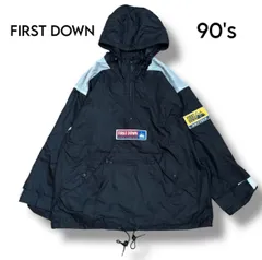 【FIRST DOWN】90's Nylon Anorak Jacket S