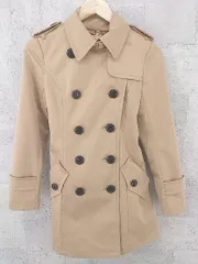 ◇ ROYAL PARTY ロイヤルパーティー ウエストベルト 長袖 トレンチ コート 38 ベージュ レディース 【中古】 【1002800051021】