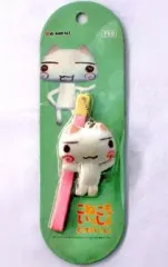 【どこでもいっしょ】こねこもいっしょ　ぬいぐるみストラップ　笑顔　こねこトロ どこでもいっしょ】こねこもいっしょ ぬいぐるみストラップ 笑顔