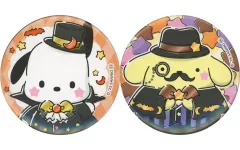 【中古】バッジ・ピンズ ポチャッコ＆ポムポムプリン 缶バッジSET 「Happyくじ Sanrio characters HALLOWEEN 2025」 缶バッジSET賞