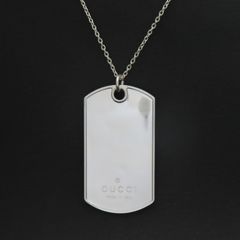 【超美品】GUCCI プレートタグ ネックレス 純正チェーン メンズ 6ミリ幅 超美品】GUCCI プレートタグ ネックレス 純正チェーン メンズ 6
