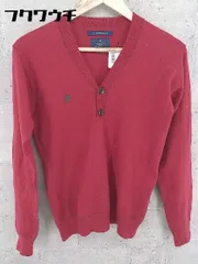 ◇ R.NEWBOLD アールニューボールド ウール ニット 長袖 セーター サイズM レッド メンズ 【中古】 【1002800502219】のサムネイル