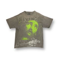 定価38500円 SAINT MICHAEL × BerBerJin 23SS BJ_SS TEE/REVENGE ベルベルジン コラボ ヴィンテージ加工 Tシャツ セントマイケル  SM-S23-0000-085  ブラック系  XL  70973A7