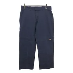 Dickies ディッキーズ ダブルニー ワークパンツ ネイビー(メンズ W36 L30)中古 古着 V0972