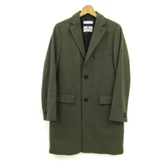 ビューティアンドユースユナイテッドアローズ チェスターコート CARDENA イタリア メンズ Sサイズ カーキ BEAUTY&YOUTH UNITED ARROWS 【中古】