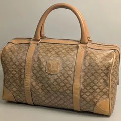 CELINE セリーヌ ミニボストン ハンドバッグ マカダム トリオンフ Old Celine オールドセリーヌ 手提げ ミニバッグ  メ-197