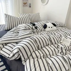 新品 [Asisebom] 布団カバー 4点セット セミダブル 綿100% 掛けカバー シーツ ベッドカバー シングル 洗える 可愛い 洋式・和式兼用 優しい肌触り 防ダニ 枕カバー ベッド用 寝具カバーセット 四季通用 速乾 柔らかい ボックスシーツ (グレ