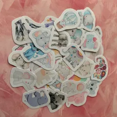 ぞうさんのフレークシール⑱