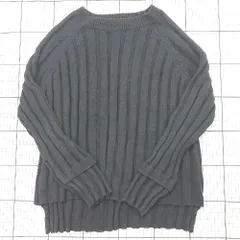 ◇ ⊇ KBF アーバンリサーチ シンプル系 長袖 リブニット ウールセーター サイズ1 ブラック系 レディース E  【1508200030883】