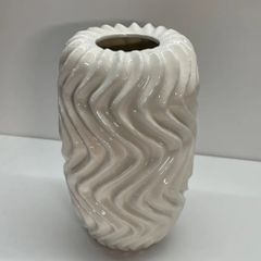 ザラホーム　デザイン花瓶　フラワーベース 花瓶  白　シンプル 花器 陶器