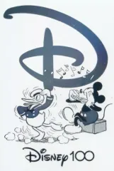 【中古】キャラカード ミッキー＆ドナルド(線画) 「ディズニー100 ワンダーカードコレクション」