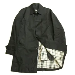 バーバリーブラックレーベル BURBERRY BLACK LABEL 裏地ノバチェック ステンカラーコート ジャケット キルティング ライナー付き BMA39-106-90 黒 ブラック M