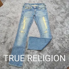 【美品】TRUE RELIGION ダメージジーンズ 25