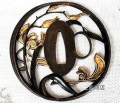 旧家より日本刀目貫達磨大使ダルマ彫金彫刻細工左右