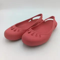 crocs クロックス ピンク サンダル フラットシューズ W8 D-10-3