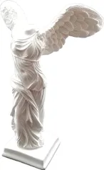 akindou 自宅が美術館 石膏風人物像 全身像14cm サモトラケのニケ勝利の女神(14cm～28cm)