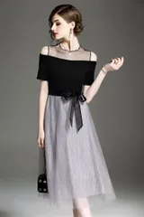 【即日発送可能】チュール重ね　パーティードレス