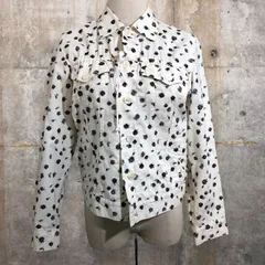 COMME des GARCONS(コムデギャルソン) 02SSフラワープリントジャケット/00S/稀少/花柄 GE-J060 SIZE S アイボリー×ブラック AD2001のサムネイル