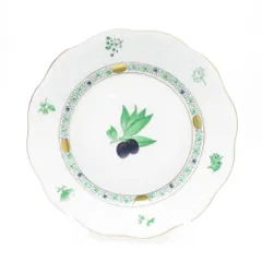 美品 Herend ヘレンド アピシウスのハーブ HA 517 中皿 1枚 19cm