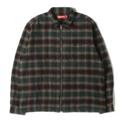 キムタク 私物 Supreme フランネルジップアップシャツ M